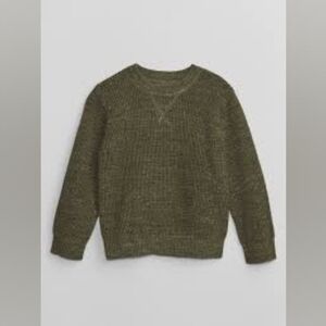 BabyGap Army Jacket Green Waffle Knit Sweater Size 4T NWT